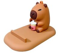 Generisch Soporte de teléfono con dibujos animados - Soporte universal de escritorio para todos los smartphones, animal creativo para oficina de escritorio, Unïque para amantes de Capybařa