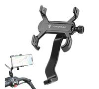 Generisch Soporte de teléfono móvil para motocicleta, clip de manillar con diseño de 4 garras | Soporte de manillar ajustable giratorio de 360 grados para smartphones de 2,3 a 3,7 pulgadas de ancho