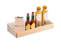 Generisch Soporte flotante de pared, soporte de pared amplio, 5,55 x 5,12 pulgadas, estantes flotantes rústicos, soporte para botellas de vino decorativo para salón, cocina, restauración