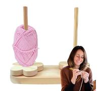Generisch Soporte giratorio de madera, soporte para bobinas de | Para mujeres, adultos y principiantes para ganchillo, tejer y