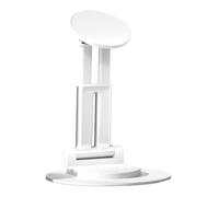 Generisch Soporte magnético para teléfono móvil, grabación de vídeo en cuna, 4,88 x 3,86 x 1,1 pulgadas, soporte de escritorio ajustable para creadores de contenido, streamers en vivo, blanco y negro