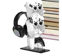 Generisch Soporte para auriculares | Soporte multimedia, almacenamiento vertical de 3 niveles para escritorio, sala de estar, juego de entretenimiento
