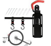 Generisch Soporte para bicicletas montado en la pared, gancho ajustable para ahorrar espacio, soporte vertical para bicicletas, para bicicletas, familia, interior y exterior, garaje, hogar y sala de