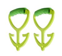 Generisch Soporte para bolsas de la compra - Heavy Duty Grocery Bag Holder | Mango ergonómico antideslizante | Ligero, 2 piezas, antiaplastamiento, soporte de bolsas muertas con asas gruesas para