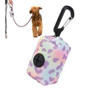 Generisch Soporte para bolsas para excrementos de perros, dispensador de bolsas, dispensador de bolsas para mascotas, dispensador de bolsas con mosquetón, soporte para excrementos de perros para