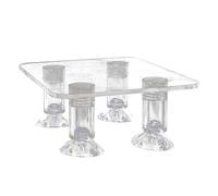 Generisch Soporte para bomba de acuario, soporte transparente a prueba de golpes, base de bloqueo de granos, soporte estable, bomba de agua, accesorios para la vida acuática saludable, tanque de peces