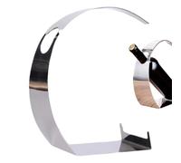 Generisch Soporte para botellas de vino, de acero inoxidable, moderno y elegante, para comedor, hogar, almacenamiento, colección, bar, salón, cocina, entretenimiento y organización