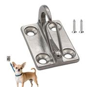 Generisch Soporte para correa de pared para perros, acero inoxidable, 2,09 x 1,5 x 1,36 pulgadas, gancho de amarre para perros, estacionamiento seguro, suministros para mascotas, entrenamiento medio