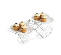 Generisch Soporte para cupcakes de varios niveles, elegante placa hueca de 2 niveles, soporte para exhibición de tartas de dulces, chocolate, dulces, buffet de boda, té de la tarde y reuniones