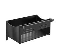 Generisch Soporte para esponja de cocina, estante de almacenamiento con desagüe sin taladrar, soporte para cepillos de cocina, organizador de encimeras de cocina, utensilios de cocina, estropajos