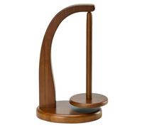 Generisch Soporte para hilos: spinner portátil de madera, plato giratorio de rodamiento de bolas de 360 grados, accesorio profesional para tejer | Dispensador de base antipeso para un flujo sin