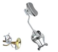 Generisch Soporte para hojas de música con revestimiento de metal, trombone marching lyre, práctica personal, hecha de material chapado en metal, bolsa de instrumentos con clip de lira, clip de