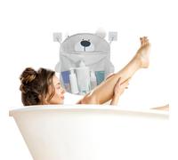 Generisch Soporte para juguetes de baño para niños, soporte para juguetes de baño para bebés, juguetes de baño para niños pequeños, dispone de 2 ganchos adhesivos para una instalación rápida y fácil