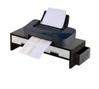 Generisch Soporte para monitor, cajón doble, soporte ergonómico, altura ajustable, soporte para monitor de escritorio para ordenador - Para oficinas en casa familiares, estudio interior, dormitorio