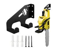 Generisch Soporte para motosierras - Iron Art Universal | Organizador de pared de sierra con gancho ajustable, garaje, cobertizo, soporte colgante para motosierras | Herramientas para taller de pared