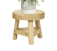 Generisch Soporte para plantas de interior | Mesa de madera | Columna de plantas para macetas - para exteriores, jardín, terraza, estilo rústico, balcón, mesa, salón, baño, cocina