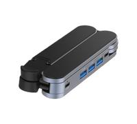 Generisch Soporte para portátil - Soporte de refrigeración ventilado con concentrador USB para tabletas - Soporte ergonómico para ordenador portátil para casa, oficina, viajes y viajes