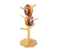 Generisch Soporte para pretzels, madera para salchichas, diseño de árbol de Navidad, para pretzels, donuts, salchichas, cocinas, cafés