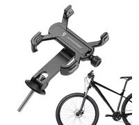 Generisch Soporte para teléfono de motocicleta con 4 garras, giratorio de 360 grados, ajustable y ajustable para smartphones de 2,3 a 3,7 pulgadas de ancho, accesorios de motocicleta