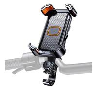 Generisch Soporte para teléfono móvil para bicicleta, amortiguador de vibraciones, ajustable, portátil, impermeable, soporte para teléfono para scooter, para carretera, bicicleta de montaña, ciclismo