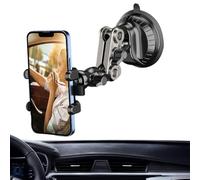 Generisch Soporte para teléfono móvil para coche - Soporte universal para smartphone con ventosa fuerte, ajustable, accesorio para coche | Ideal para grabación de vlog, GPS, streaming y video