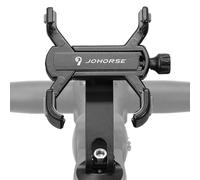 Generisch Soporte para teléfono móvil para moto, con diseño de 4 garras, giratorio de 360 grados, ajustable, soporte para manillar de bicicleta, moto, scooter, cochecito de bebé