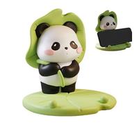 Generisch Soporte para teléfono móvil y tableta, diseño de panda de resina, divertida decoración de escritorio para dormitorio, salón, cocina, escuela, oficina, viajes, niños y adultos