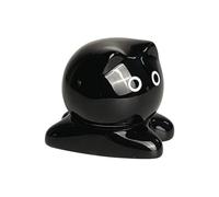 Generisch Soporte y dispensador para palillos de dientes, diseño de gato de dibujos animados, decoración para hilo dental, hisopos de algodón, tapas para el apetito, cocina