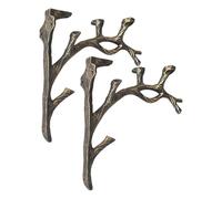 Generisch Soportes para estantes flotantes - Rama Vintage Metal Rama, 2 Unidades de Soportes flotantes de Madera | para, balcón, salón, Cocina, Chimenea, Garaje, Biblioteca