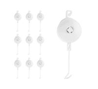 Generisch Soportes para tallos de plantas en interiores, 10 unidades con cuerda transparente, dispositivo de soporte para tallos de plantas, para casa, balcón, jardín, hidroponía, tomates, enredaderas