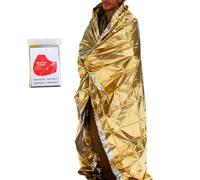Generisch Space Blankets Survival - Película de rescate reflectante impermeable, 130 x 210 cm, manta de láminas aislantes, para cuerpo, nieve, clima, camping, senderismo, viajes, escalada y picnic
