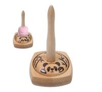 Generisch Spinner,Drehbarer Holz Garnspender mit Rutschfester Basis & Ständer ,Garnlagerung - für Anfänger Erwachsene Sticken Nähen Häkeln Stricken Zuhause