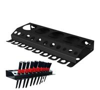 Generisch Spray Bottle Storage Rack - Metal 16.14x6.69x1.77in | Wall Mount Auto Detailing Bottle Holder Organizer | Cleaning Tools Hanger for Car Beauty Shop, Wash Accessories and Garage Use