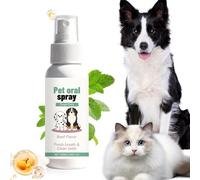 Generisch Spray bucal para perros, 100 ml, práctica solución de eliminación instantánea suave, cuidado para perros, para gatos, cachorros, animales y