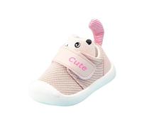 Generisch Spring And Summer Boys And Girls Toddlers Cute Frog Soft Bottom Light Breathable And Comfortable Pantuflas Bebé 1 Año, Rosa., 19 EU