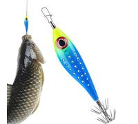 Generisch Squid Jig - Cebo artificial con varios anzuelos para calamar de agua salada, para calamar y calamar, barco, río, lago, pesca al aire libre, entusiastas y principiantes