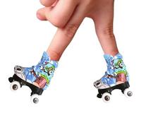 Generisch -SSkateboards - Mini Patines de Ruedas Juguetes, Dedo, Tobillera Movimiento Colorido, Mini Zapatillas Para Niños, Niñas, B