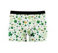 Generisch St Patrick Day Disfraz Hombre Hombre I Shenanigans Boxer Calzoncillos Divertidos Día de San Patricio Ropa Interior Gráfica Estilo Dos, Blanco, L