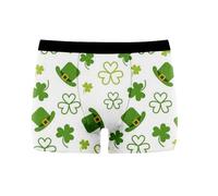 Generisch St Patrick Day Disfraz Hombre Hombre I Shenanigans Boxer Calzoncillos Divertidos Día de San Patricio Ropa Interior Gráfica Estilo 4, azul claro, M