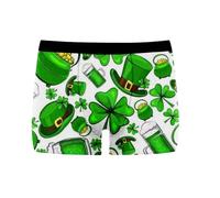 Generisch St Patrick Day Disfraz Hombre Hombre I Shenanigans Boxer Calzoncillos Divertidos Día de San Patricio Ropa Interior Gráfica Estilo Dos, verde menta, L
