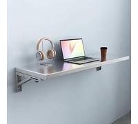 Generisch Stainless Steel Shelf, Wall Mounted Folding Table, Stainless Steel Shelf Rack,Space-Saving Kitchen Storage for Balcony, Bathroom, Laundry Room - Compact Design.(50 * 30cm/20 * 12in)