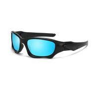 Generisch Steampunk Future Tech Polarized Sunglasses for Men Camouflage Outdoor Sports Cycling Driving Sun Shades, Blue Mirror, Talla única para todos