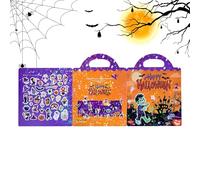 Generisch Sticker Book, decoración seassonal para niños, Halloween, reutilizables, libros para niños, actividades de manualidades para niños de 3 a 6 bebés, niñas en el aula, avión de avión
