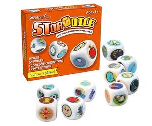 Generisch Story Time Dice - Convenient Carrying 9X Storytelling Cubes | Endless Possibilities Imaginative Play, 54 Iconic Storytellings Game Dices, Fun Family Games for Kids and Adults