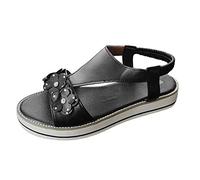Generisch Strand Sandalen Damen Offen - Sommer Schuhe Mit Absatz Blumen Hausschuhe Leichtgewichts Badesandale Bequeme Latschen Sommer Elegant Freizeitsandalen Wasserdichte Gartenschuhe Wasserschuhe