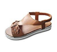 Generisch Strand Sandalen Damen Offen - Sommer Schuhe Mit Absatz Blumen Hausschuhe Leichtgewichts Badesandale Bequeme Latschen Sommer Elegant Freizeitsandalen Wasserdichte Gartenschuhe Wasserschuhe