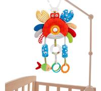 Generisch Stroller Toys, Plush Hanging Rattle Set | Rotating Interactive Infant Stroller Hanging Toys Nursery Activity Early Learning Toy for Travel Use Home Nursery Play SetFun