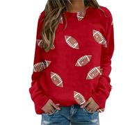 Generisch Sudadera clásica para mujer Convención del Tarot and Brews sin, rojo, XXL