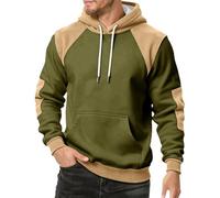 Generisch Sudadera con capucha de color de forro polar suave de manga larga y ajuste cómodo. Camiseta deportiva informal para uso diario y actividades al aire libre con bolsillo frontal. Bolsillo