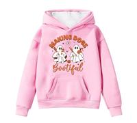 Generisch Sudadera con capucha de manga larga con diseño de Halloween para niñas ideal - Ropa de invierno Diseño cómodo para tiempo libre, escuela y ocasiones festivas, perfecta para actividades al